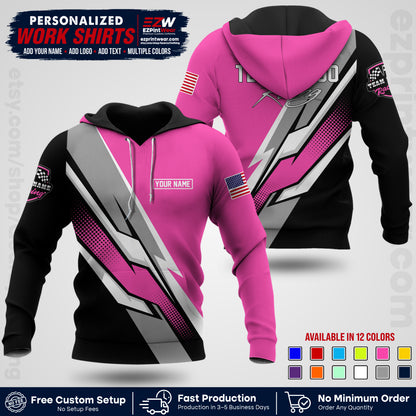 Custom Racing Shirt with Name, Logo & Text | Race Team Uniform | Crew Apparel RC01