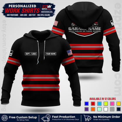 Custom Towing Workwear Uniform | Personalized Tow Truck Shirt | Non-Reflective Safety Stripe Apparel | Custom Towing Shirt | Tow Truck Apparel TW03
