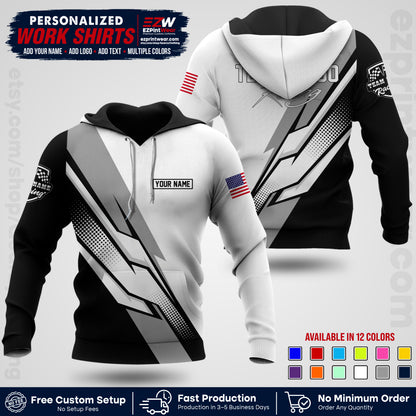 Custom Racing Shirt with Name, Logo & Text | Race Team Uniform | Crew Apparel RC01