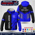 Custom Windbreaker Jacket with Name, Logo & Text, All Over Print Company Workwear, Employee Uniform WBJK11