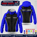 Custom Windbreaker Jacket with Name, Logo & Text, All Over Print Company Workwear, Employee Uniform WBJK16