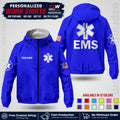 Custom EMS Windbreaker Jacket with Name, Logo & Text | EMS Team Uniform | EMS Apparel EMSJK 02
