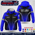 Custom Windbreaker Jacket with Name, Logo & Text, All Over Print Company Workwear, Employee Uniform WBJK01