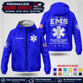 Custom EMS Windbreaker Jacket with Name, Logo & Text | EMS Team Uniform | EMS Apparel EMSJK 05