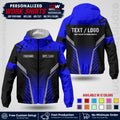 Custom Windbreaker Jacket with Name, Logo & Text, All Over Print Company Workwear, Employee Uniform WBJK08