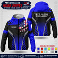 Custom Windbreaker Jacket with Name, Logo & Text, All Over Print Company Workwear, Employee Uniform WBJK07