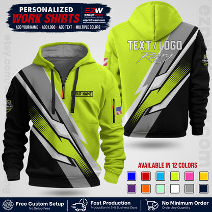 Custom Racing Shirt with Name, Logo & Text | Race Team Uniform | Crew Apparel RC01