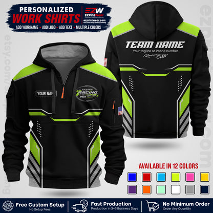 Custom Racing Shirt with Name, Logo & Text | Race Team Uniform | Crew Apparel RC10
