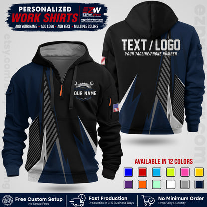 Custom Mechanic Work Shirt with Name, Logo & Text | Auto Shop Uniform | Workwear MCN 01