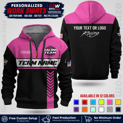 Custom Racing Shirt with Name, Logo & Text | Race Team Uniform | Crew Apparel RC02