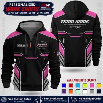 Custom Racing Shirt with Name, Logo & Text | Race Team Uniform | Crew Apparel RC10