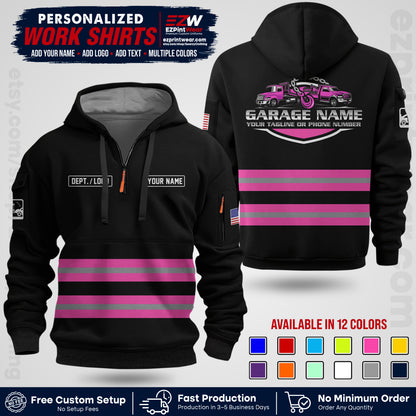 Custom Towing Workwear Uniform | Personalized Tow Truck Shirt | Non-Reflective Safety Stripe Apparel | Custom Towing Shirt | Tow Truck Apparel TW03