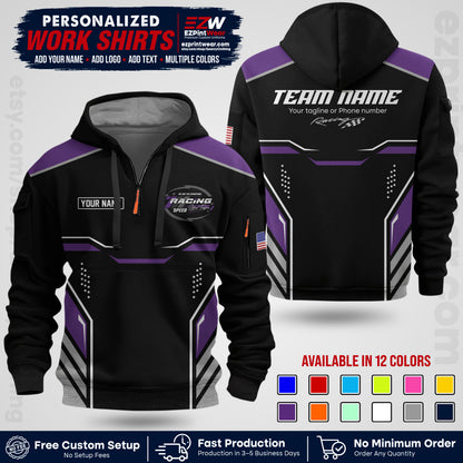 Custom Racing Shirt with Name, Logo & Text | Race Team Uniform | Crew Apparel RC10