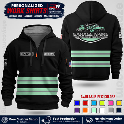 Custom Towing Workwear Uniform | Personalized Tow Truck Shirt | Non-Reflective Safety Stripe Apparel | Custom Towing Shirt | Tow Truck Apparel TW03