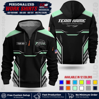Custom Racing Shirt with Name, Logo & Text | Race Team Uniform | Crew Apparel RC10