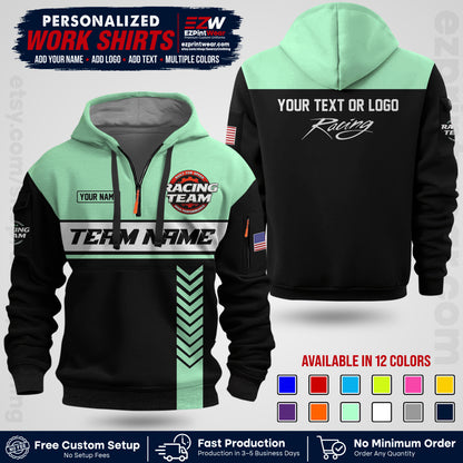 Custom Racing Shirt with Name, Logo & Text | Race Team Uniform | Crew Apparel RC02