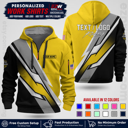 Custom Racing Shirt with Name, Logo & Text | Race Team Uniform | Crew Apparel RC01