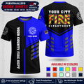 Custom Fire Department Shirt with Name, City Logo & Text | Firefighter Uniform | Button Up Work Shirt FF06