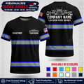 Personalized Truck Driver Workwear Uniform | Custom Safety Stripe Apparel | Non-Reflective Reflective Style Design TW04