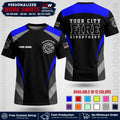 Custom Fire Department Shirt with Name, City Logo & Text | Firefighter Uniform | Button Up Work Shirt FF02