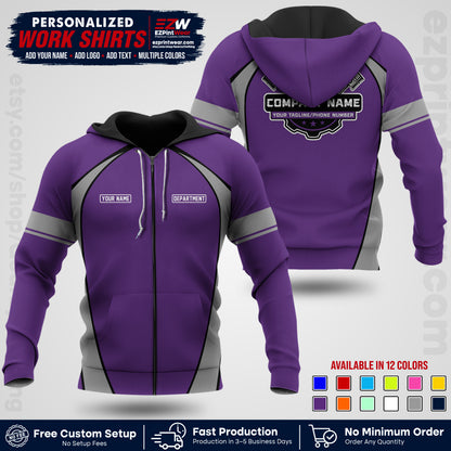 Custom Mechanic Work Shirt with Name, Logo & Text | Auto Shop Uniform | Workwear MCN 09