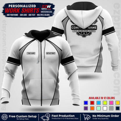 Custom Mechanic Work Shirt with Name, Logo & Text | Auto Shop Uniform | Workwear MCN 09